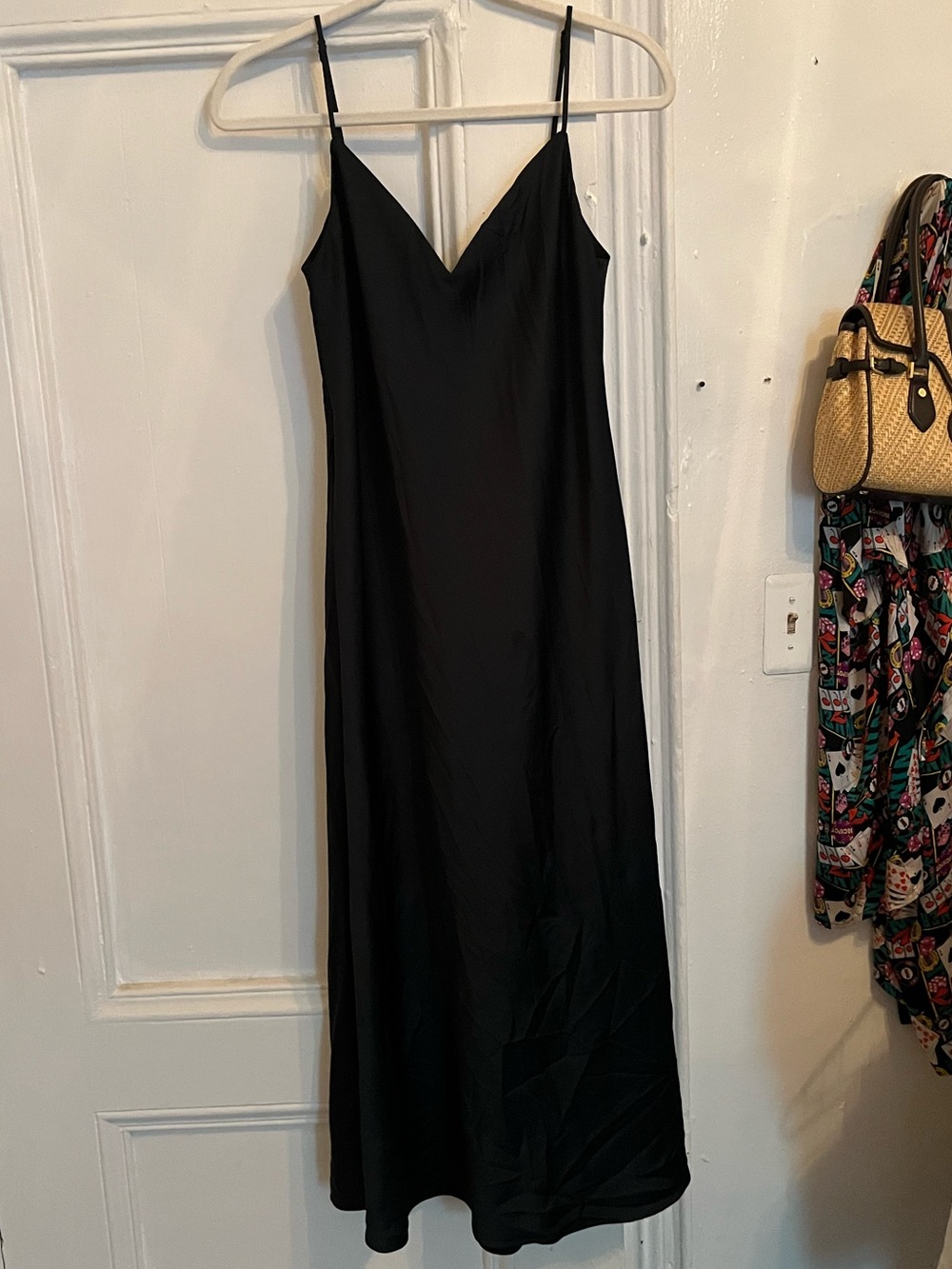 Dark Green Uniqlo Maxi Slip Dress